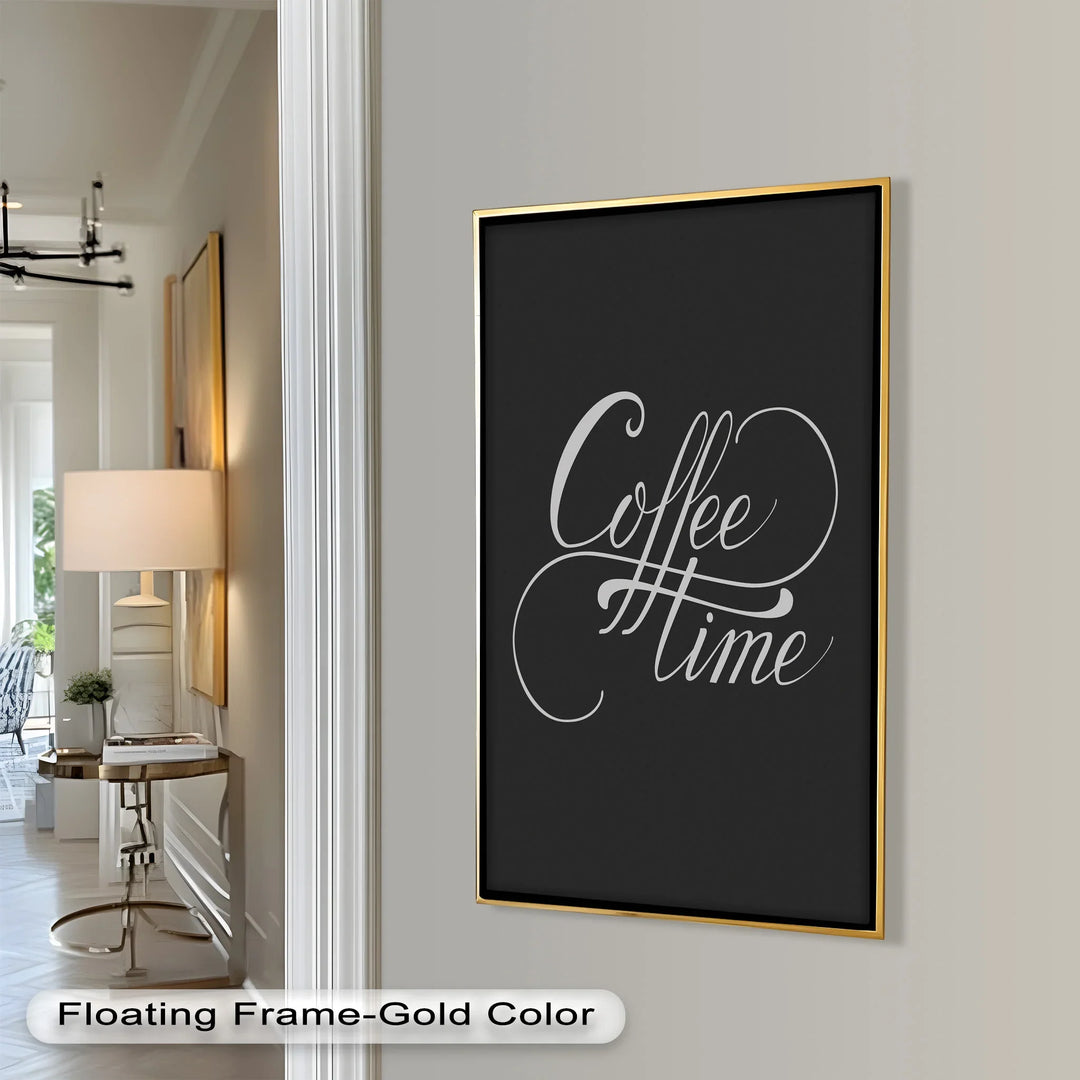 Coffee Time Script Art – Calligraphy Oil Painting - MyPhotoStation