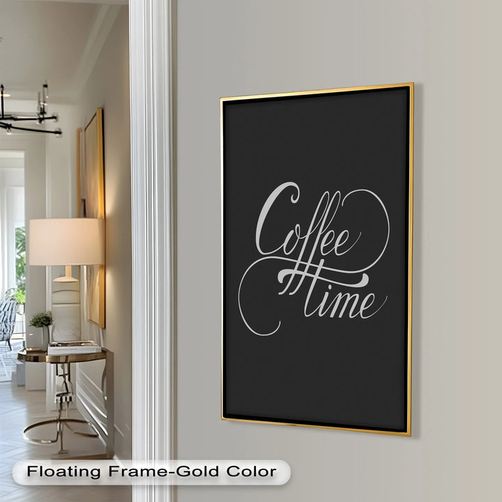 Coffee Time Script Art – Calligraphy Oil Painting - MyPhotoStation