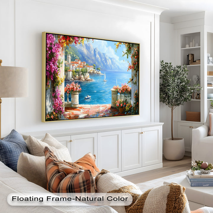 Mediterranean Coastal – Seaside Landscape Oil Painting