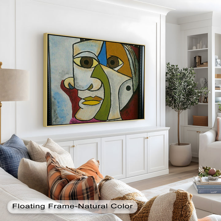 Fragmented Persona – Geometric Abstract Picasso Oil Painting