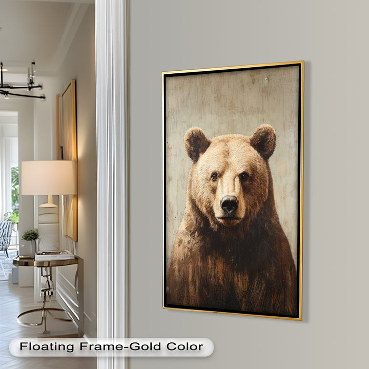 Brown Bear Portrait - Animal Oil Painting