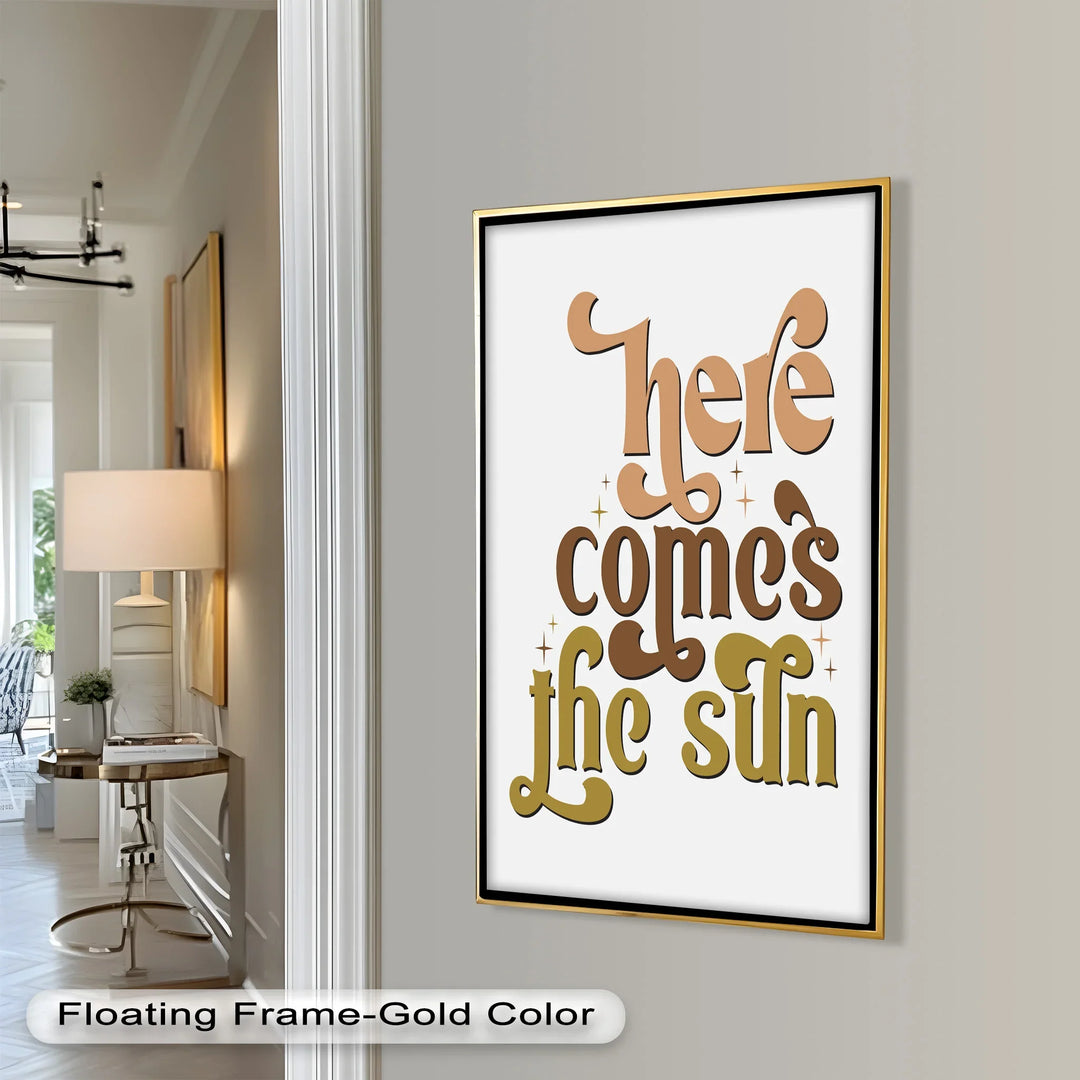 Here Comes the Sun – Positive Vibes Oil Painting - MyPhotoStation