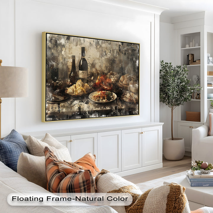 Rustic Feast – Vintage Culinary Still Life Food Painting