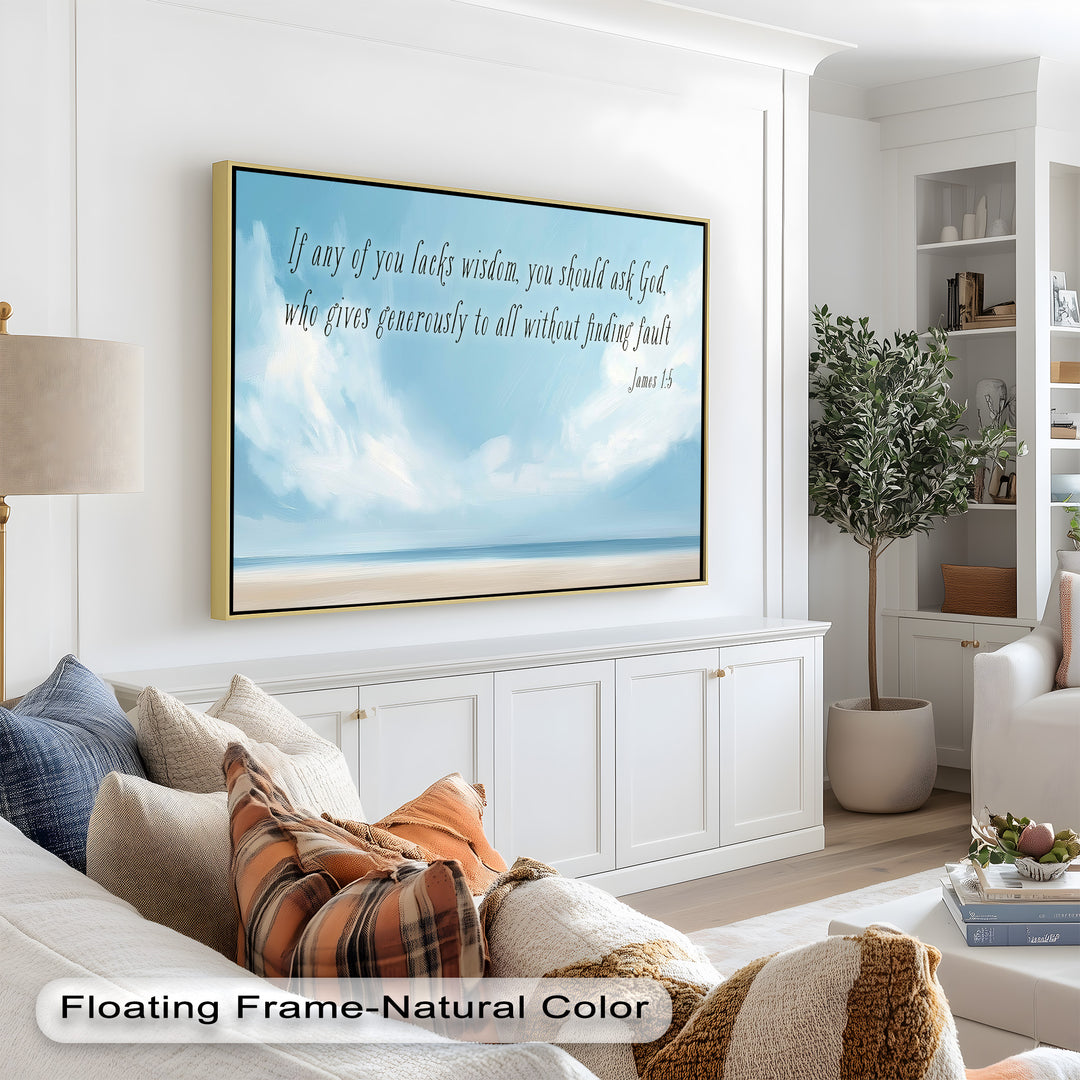 James 1:5 – Ask God for Wisdom Bible Verse Oil Painting