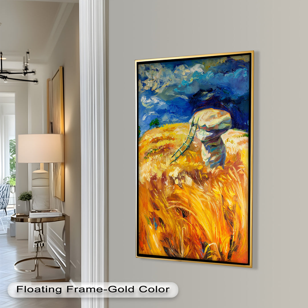 Golden Harvest – Impressionist Oil Painting
