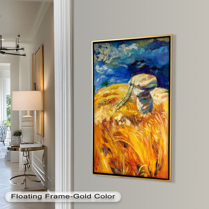Golden Harvest – Impressionist Oil Painting