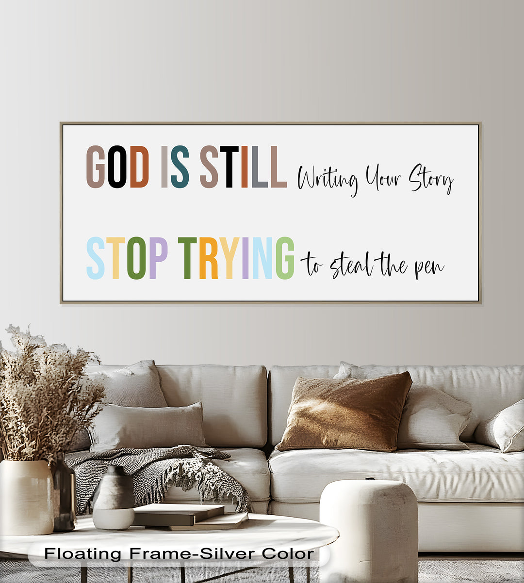 God Is Still Writing – Christian Oil Painting