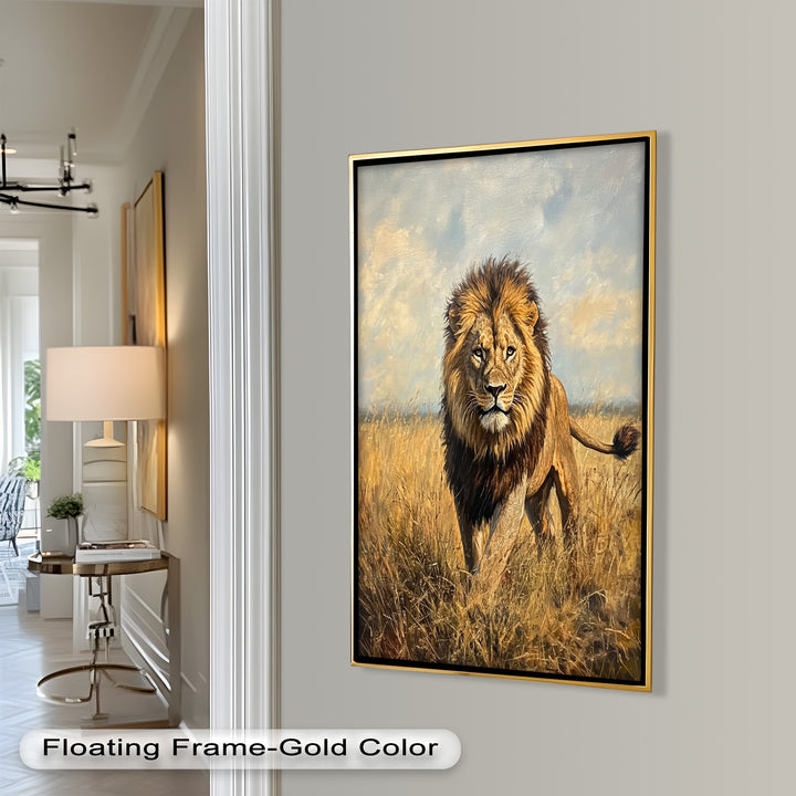 King of the Savannah – Animal Oil Painting