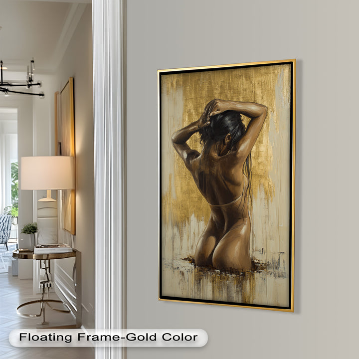 Golden Silence – Contemporary Figurative Nude Oil Painting