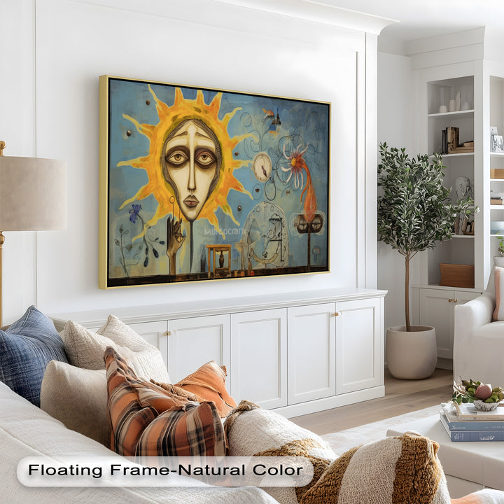 Solar Reverie – Surreal Dreamscape Picasso Oil Painting