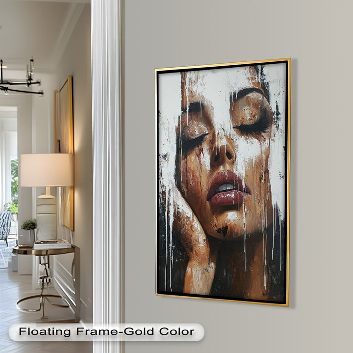 Dripping Silence – Modern Expressionist Abstract Oil Painting