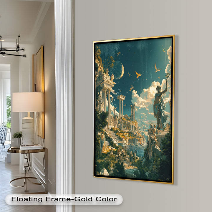 Majestic Temple of the Gods - Mythology Oil Painting
