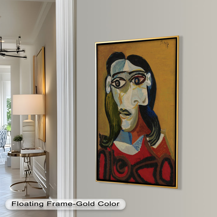 Abstract Portrait with Red Garment - Picasso Oil Painting