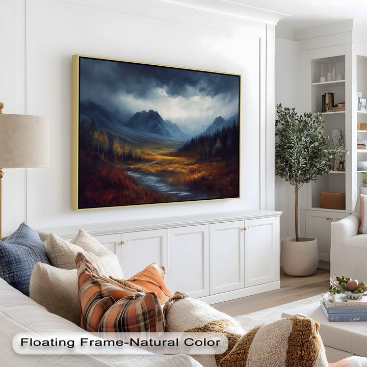 Stormy Valley Wall Art – Landscape Oil Painting