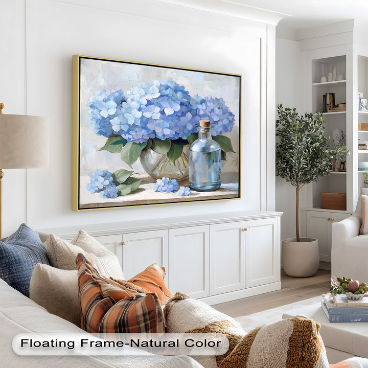 Blue Floral Still Life – Modern Oil Paintings