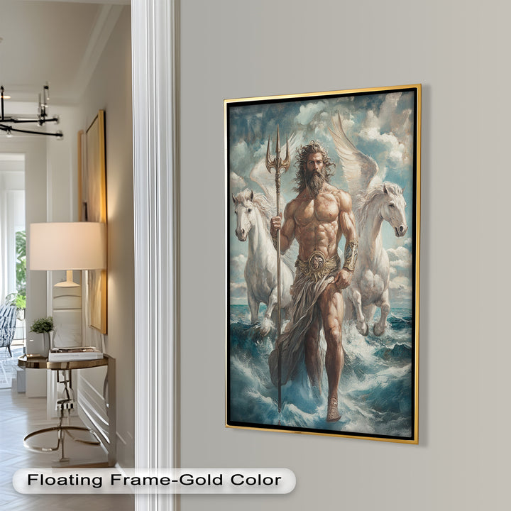 Lord of the Waves – Mythic Sea God Oil Painting