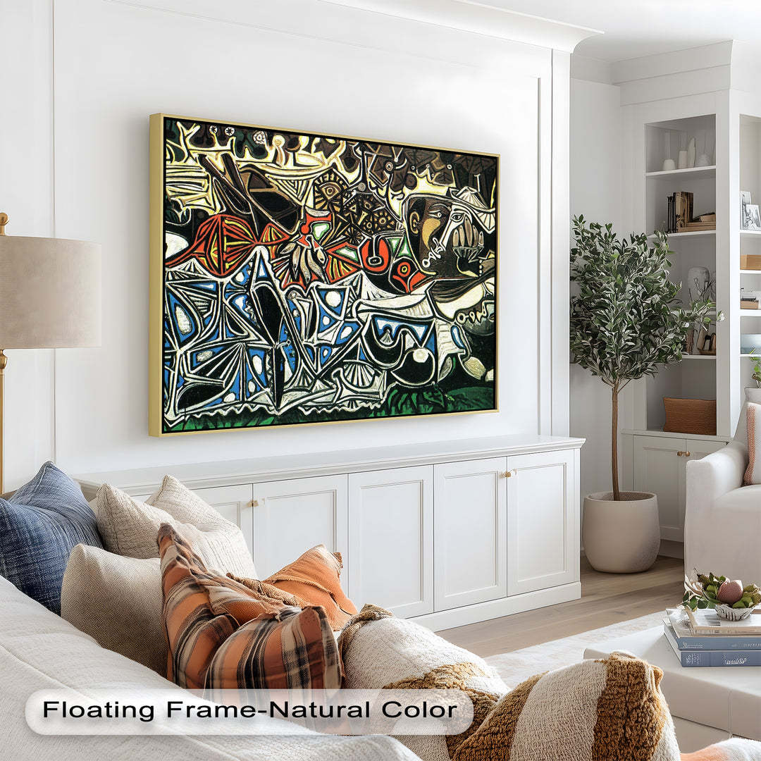 Picasso Krieg und Frieden – Symbolisches abstraktes Ölgemälde