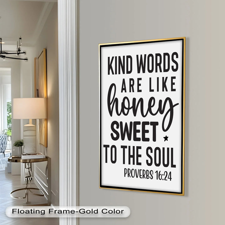Kind Words Like Honey – Proverbs 16:24 Oil Painting - MyPhotoStation