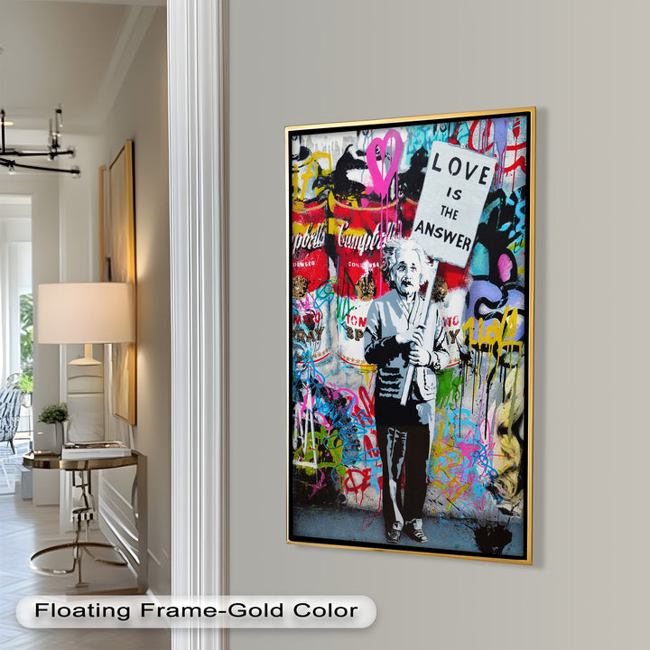 Einstein’s Protest – Banksy Oil Painting