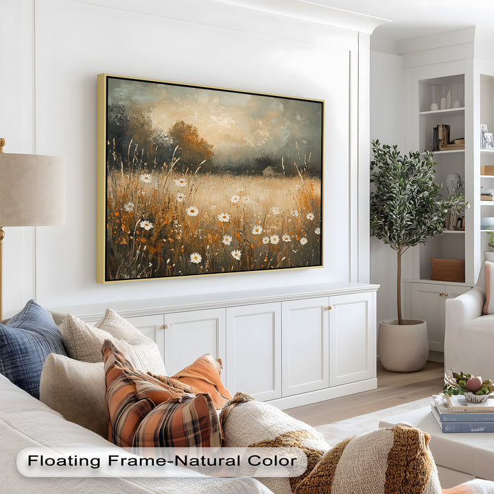 Golden Meadow – Wildflower Oil Painting