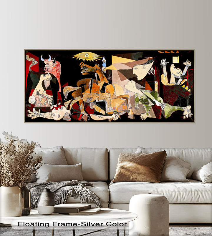 Fragmented Reflection – Abstract Portrait Picasso Oil Painting