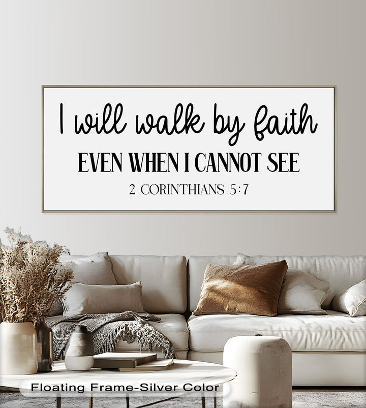 I Will Walk by Faith – Christian Oil Painting