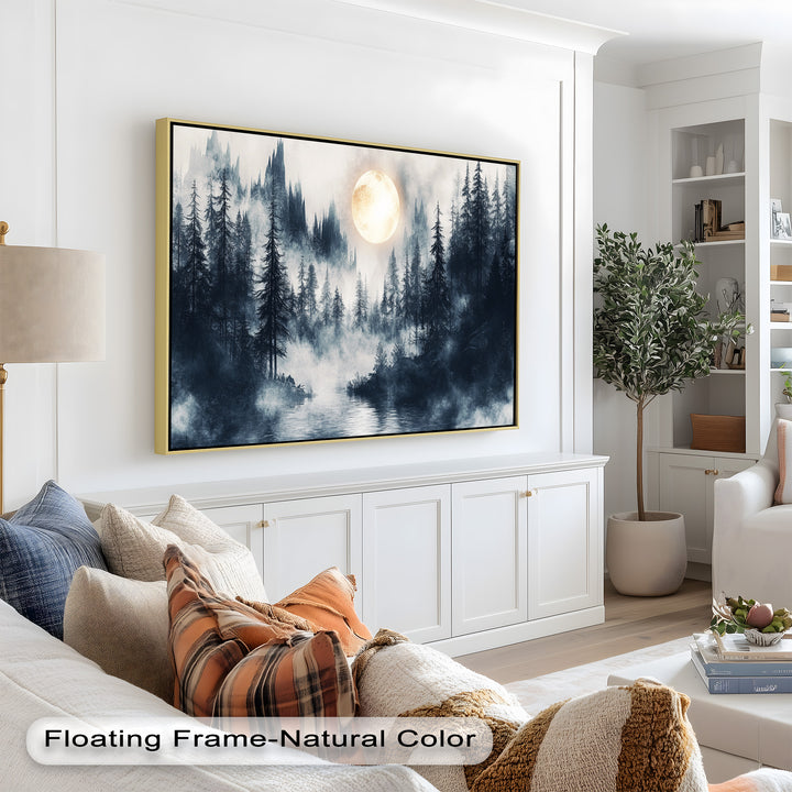 Enchanted woodland bathed in moonlight, evoking a dreamlike mood.






