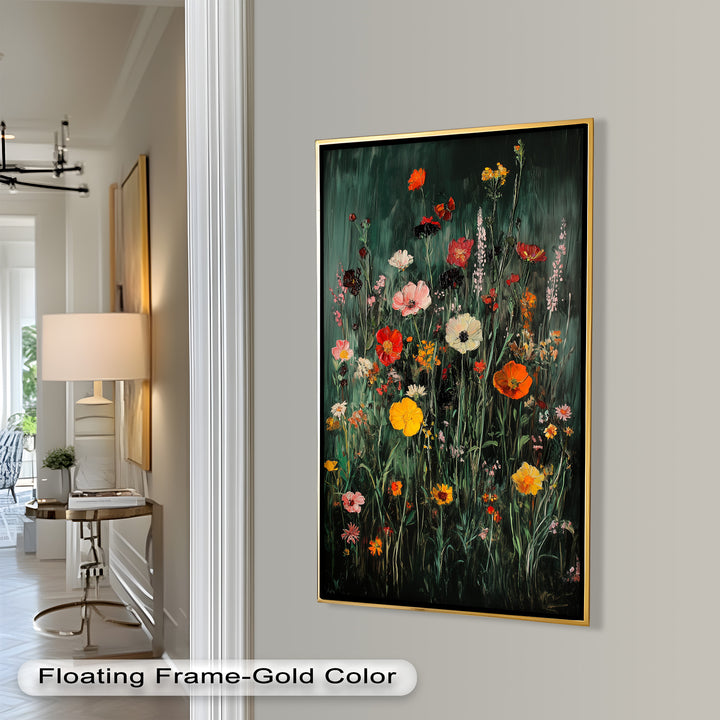 Wild Meadow Bloom – Colorful Field Flowers Flower Oil Painting