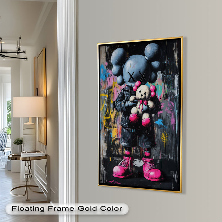 Embrace the Chaos – KAWS Oil Painting