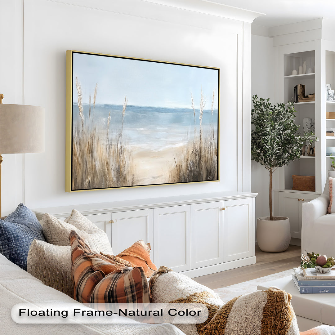 Coastal Beach Wall Art – Ocean Landscape Oil Painting