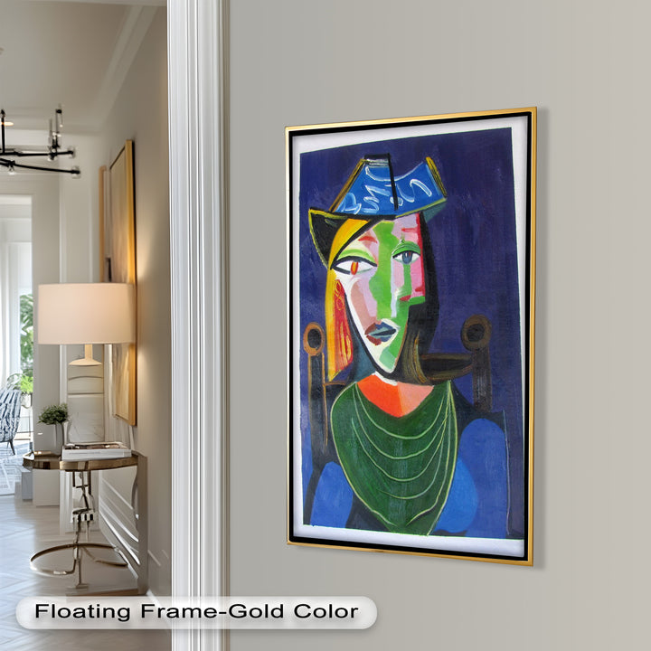 Woman in a Blue Hat – Picasso Oil Painting