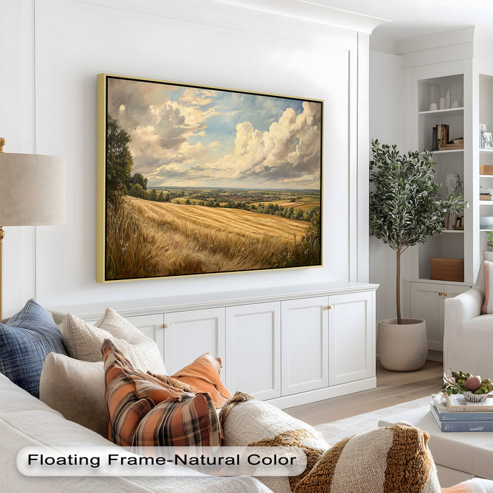 Golden Harvest View – Landscape Oil Paintings