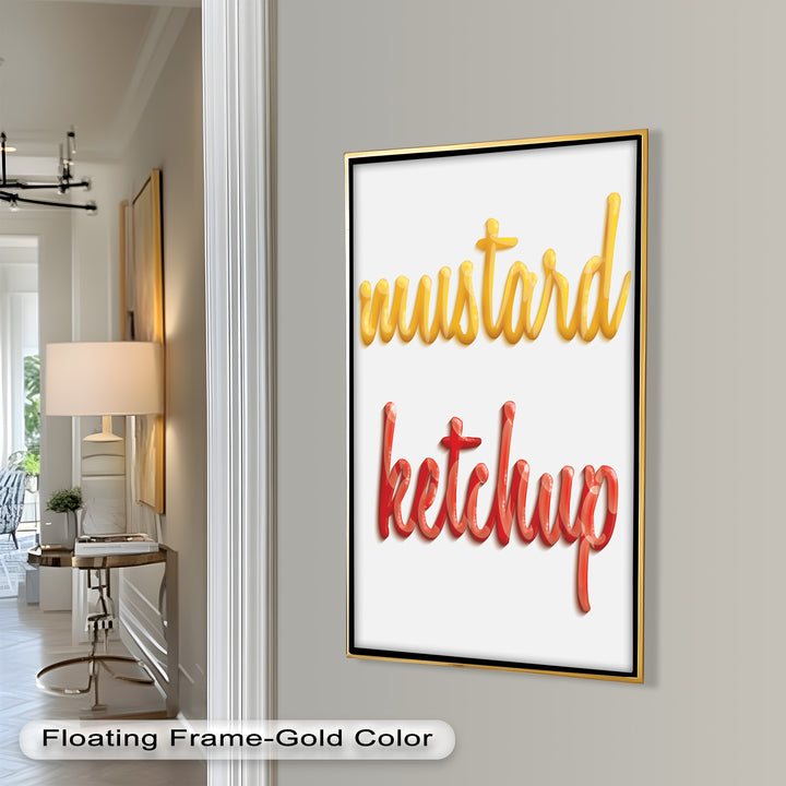 Mustard & Ketchup – Typography Oil Painting
