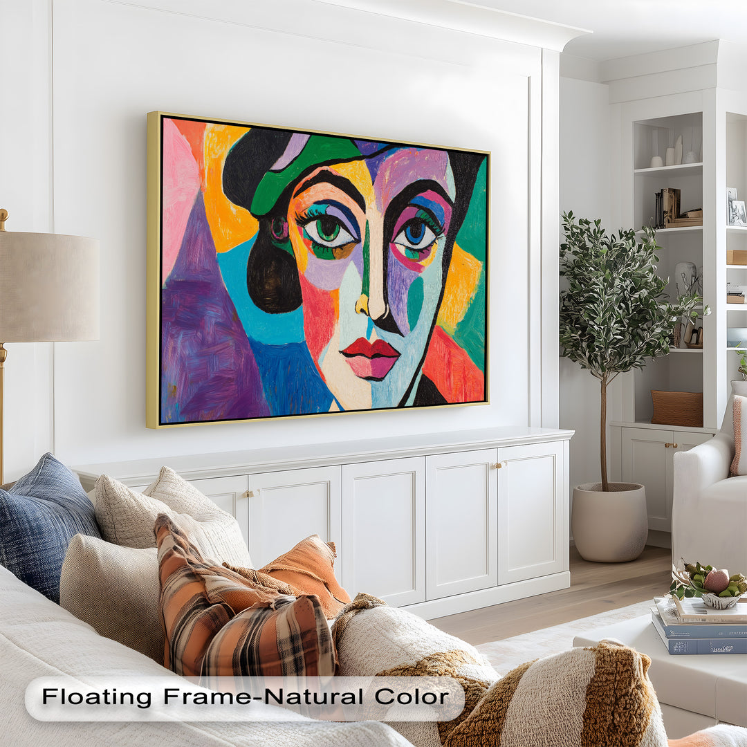 Frauenporträt Ölgemälde – Fauvistische expressionistische Kunst