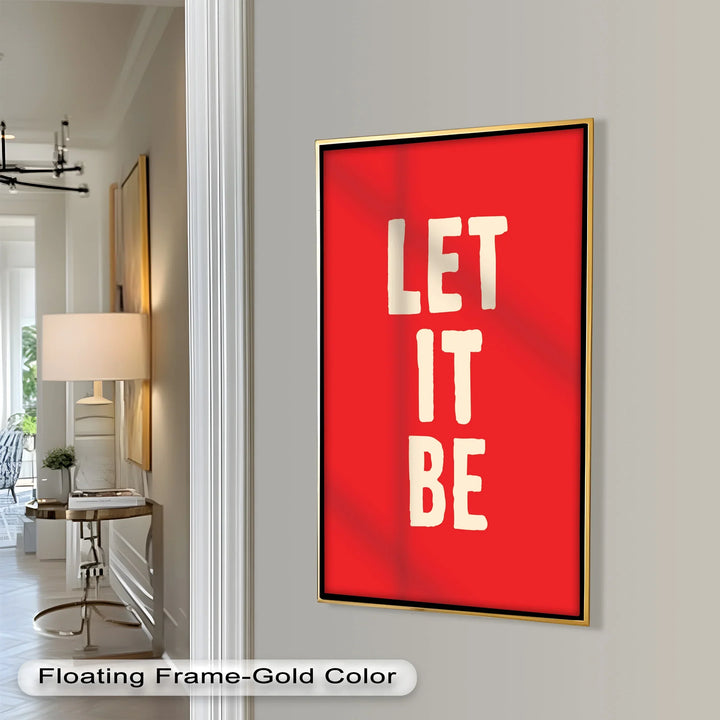Let It Be – Red Oil Painting - MyPhotoStation
