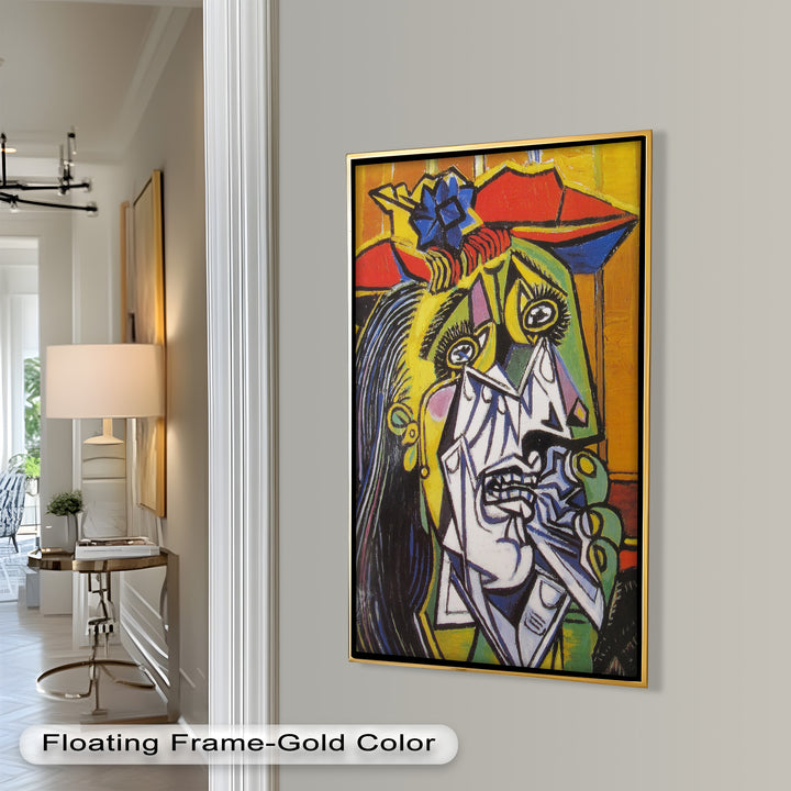 Woman in Anguish – Expressive Cubist Portrait Picasso Oil Painting
