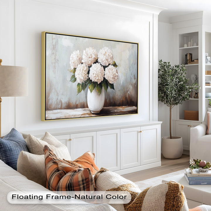 Ivory Bloom Elegance – Still Life Oil Paintings