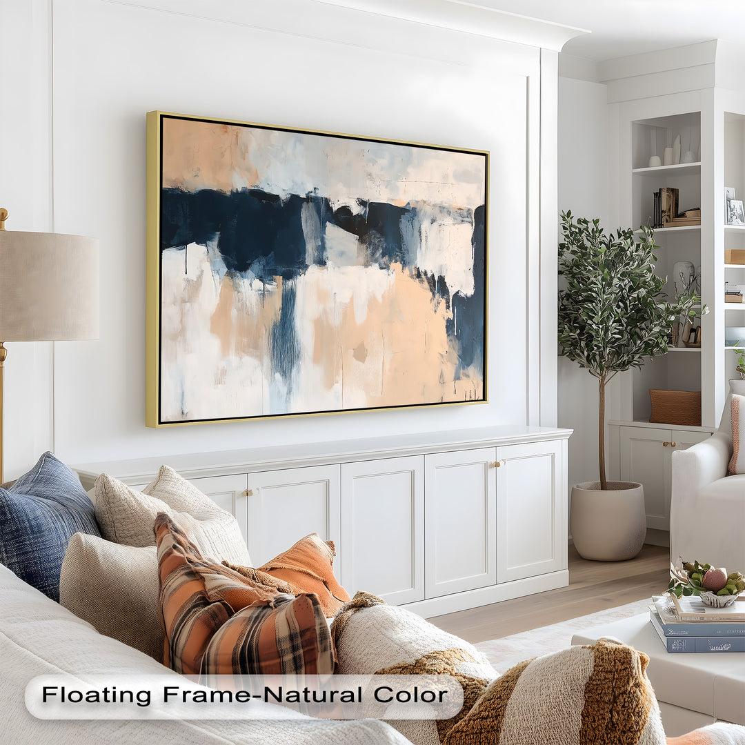 Desert Horizon – Minimalist Abstract Oil Painting