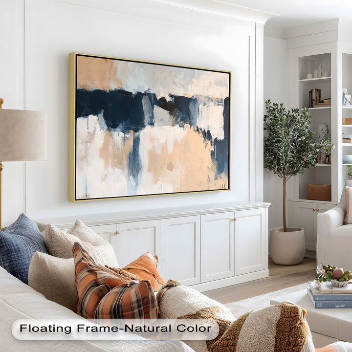 Desert Horizon – Minimalist Abstract Oil Painting