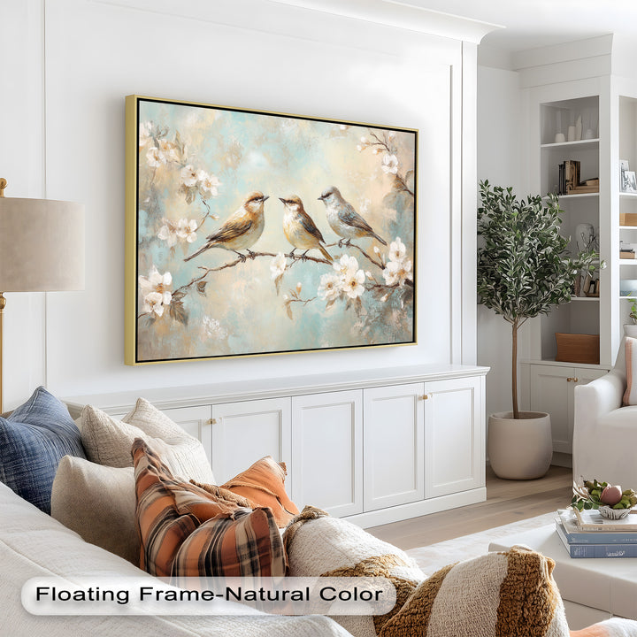 Springtime Songbirds – Animal Oil Painting