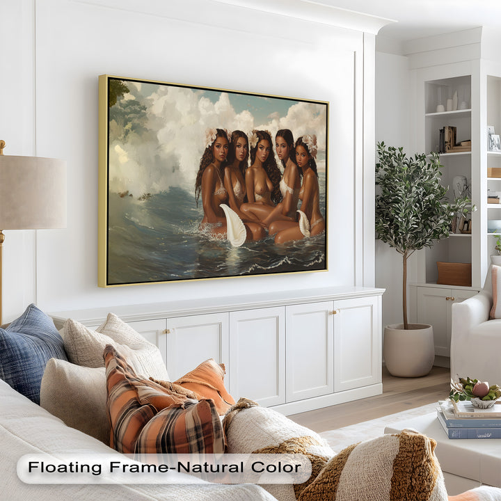 Daughters of the Tide – Mythical Sirens in a Renaissance Oil Painting
