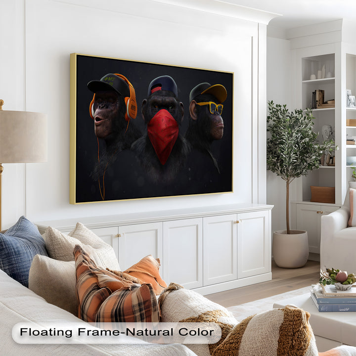 Urban Evolution – Streetwise Chimp Collective Banksy Oil Painting