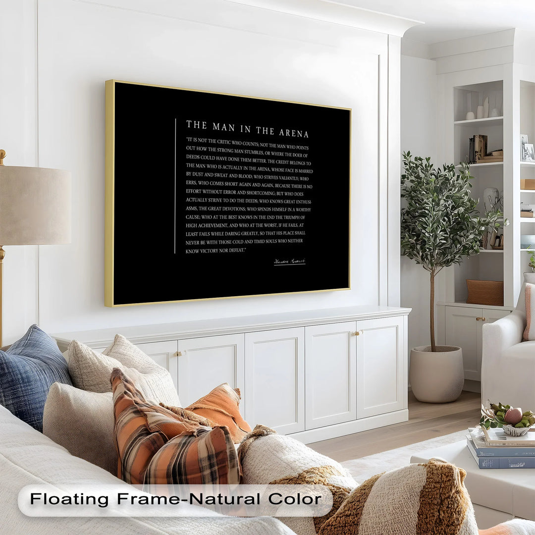The Man in the Arena – Inspirational Quote Oil Painting - MyPhotoStation