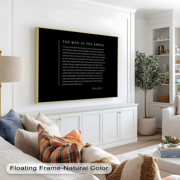 The Man in the Arena – Inspirational Quote Oil Painting - MyPhotoStation