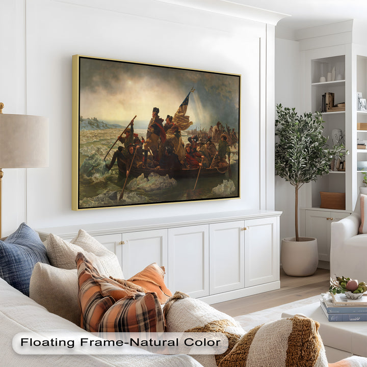Washington's Crossing – Patriotisches Ölgemälde der Amerikanischen Revolution