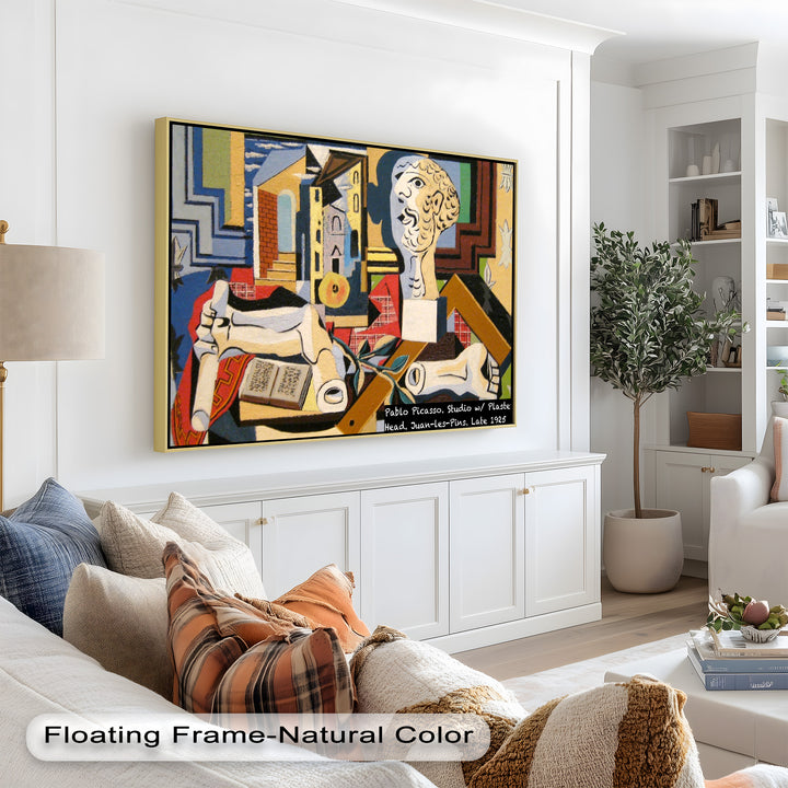Studio with Plaster Head by Picasso – Cubist Oil Painting