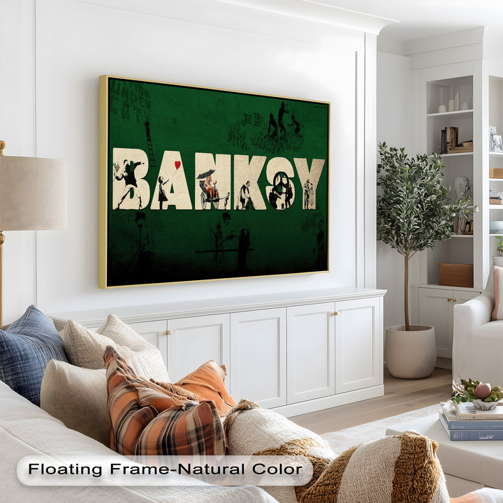 Urban Icons Collide – Banksy Tribute Oil Painting