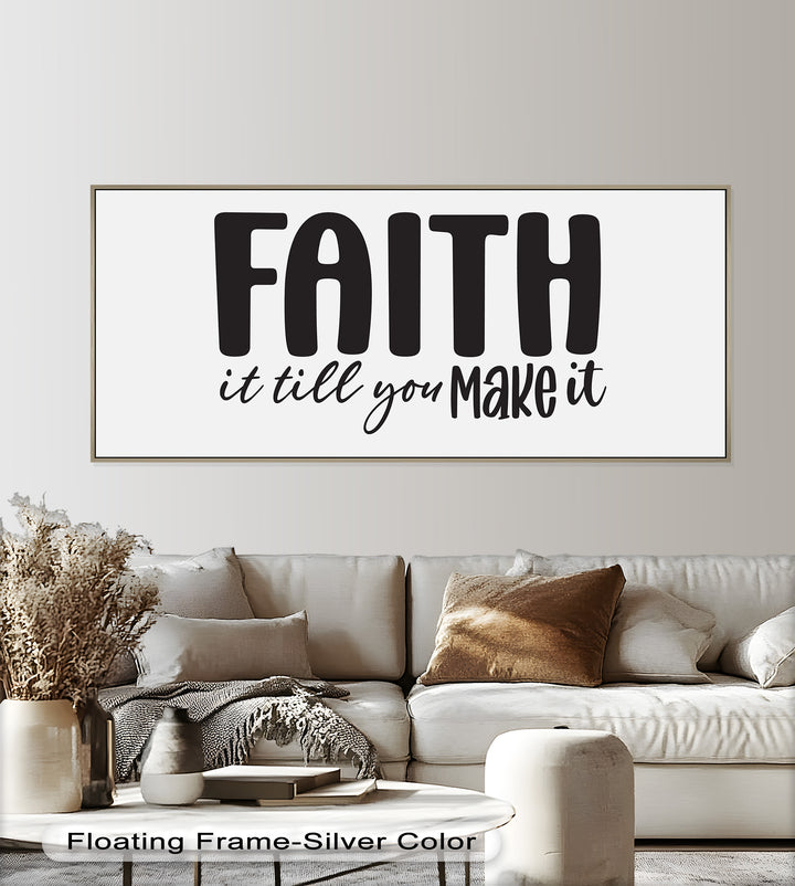 Faith It Till You Make It – Christian Oil Painting