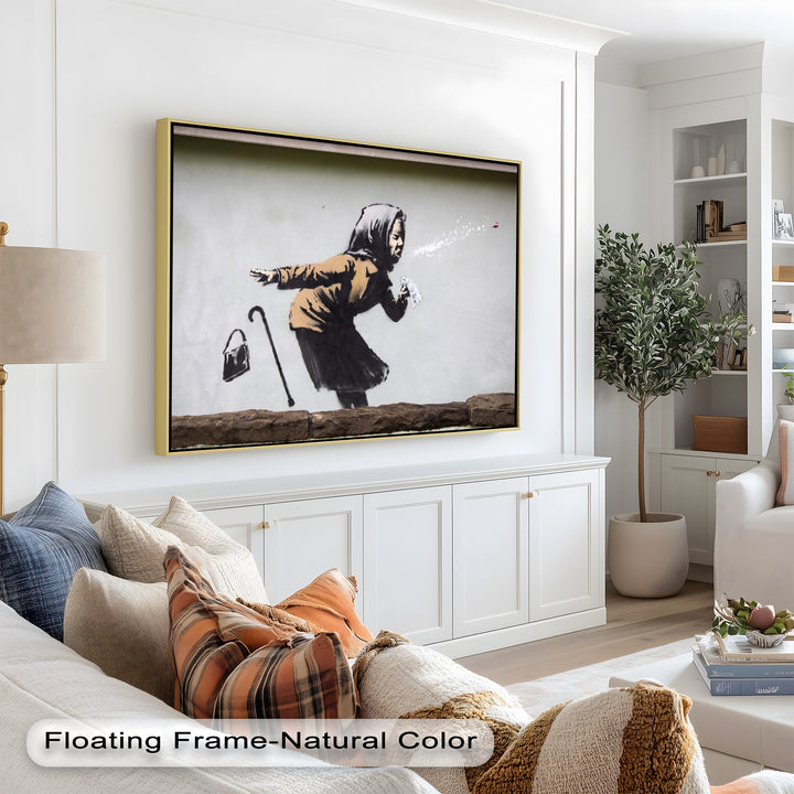 The Power of a Sneeze – Banksy Oil Painting