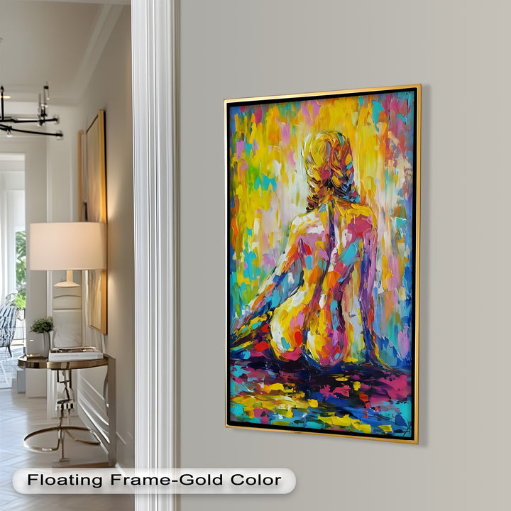 Radiant Reverie – Colorful Nude Impressionist Oil Painting